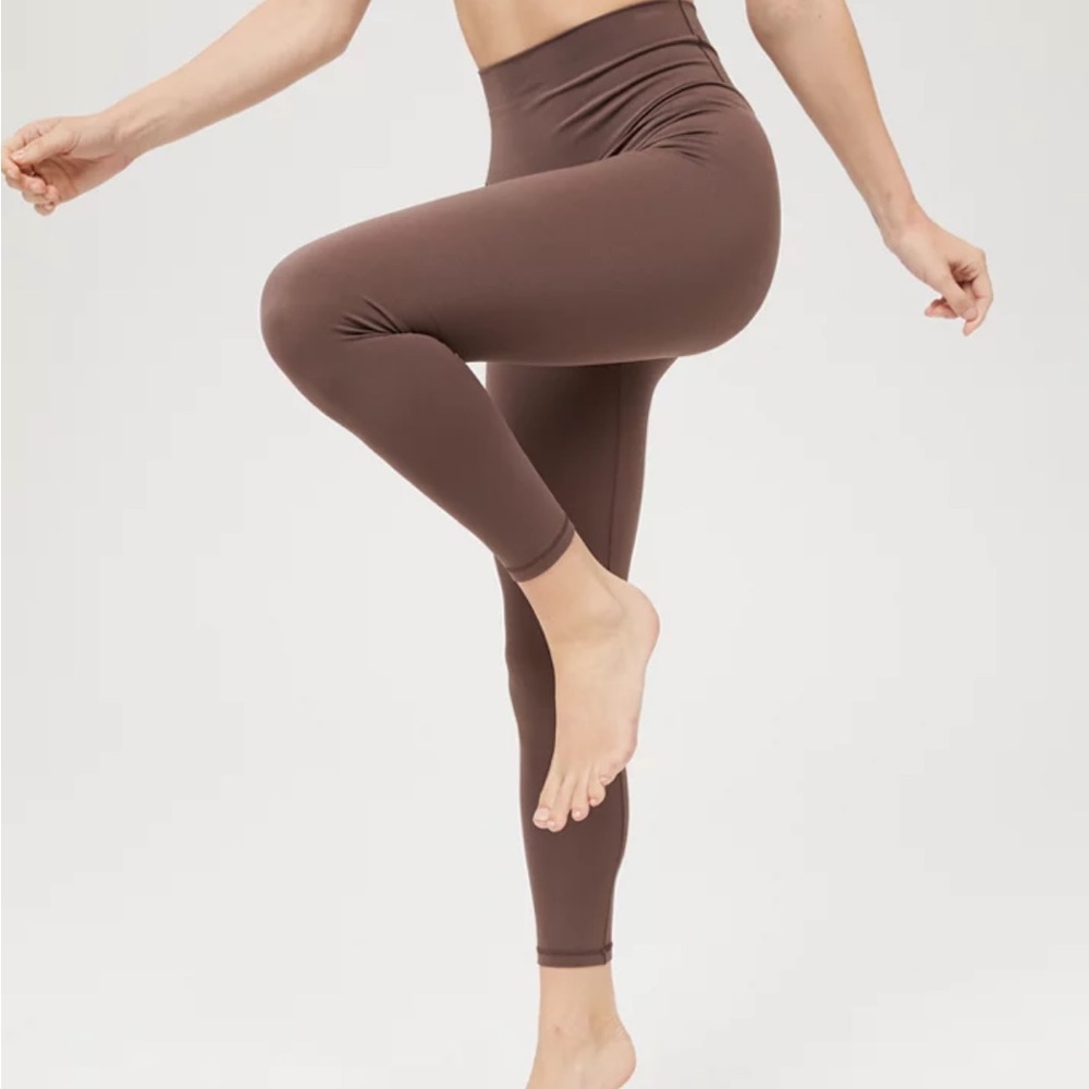 BROWN AERIE OFFLINE LEGGINGS SMALL